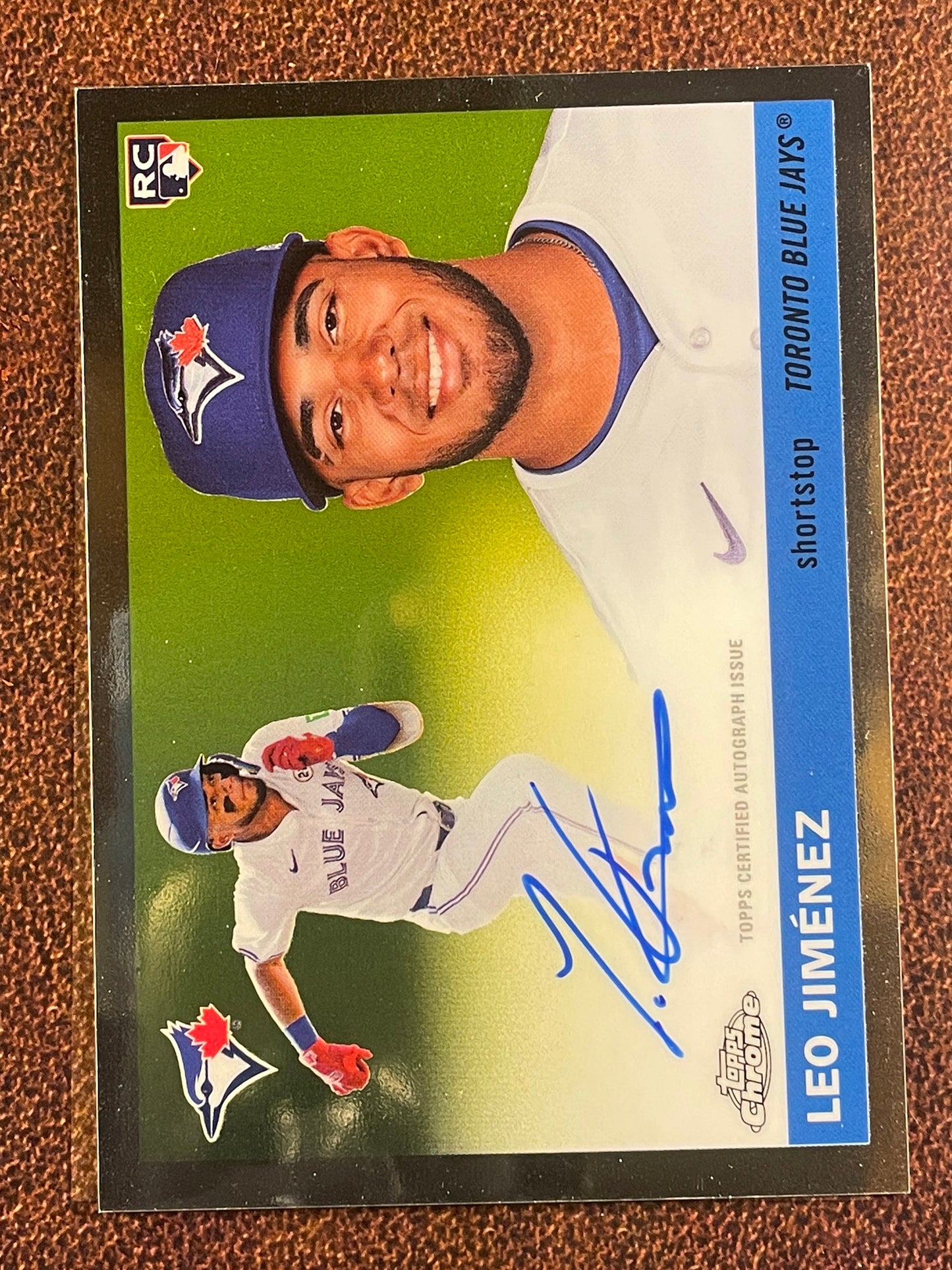Leo Jimenez - 2025 Topps Chrome Platinum - Rookie AUTO - Blue Jays