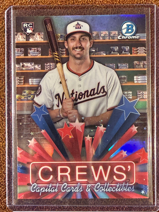 Dylan Crews - 2025 Bowman Chrome - Rookie Hobby Stars - Nationals