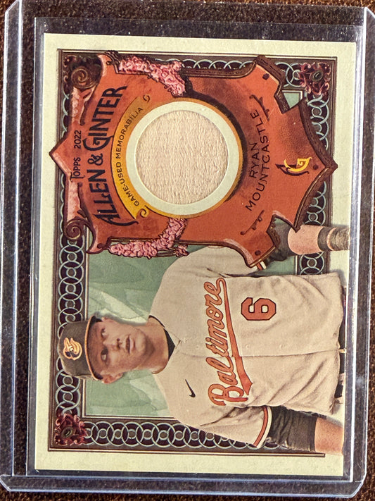 Ryan Mountcastle - 2022 Allen and Ginter - Game Used RELIC - Orioles