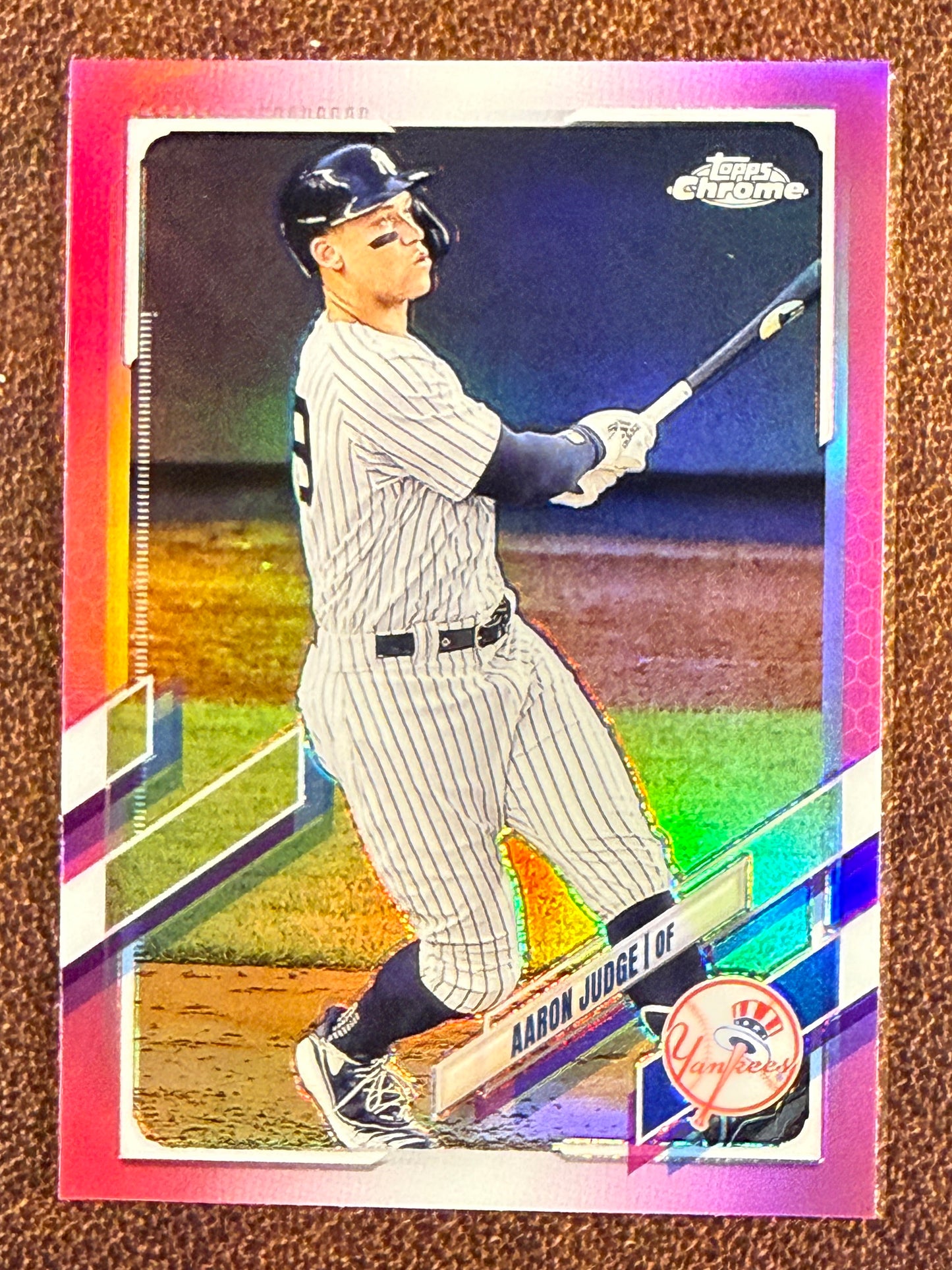 Aaron Judge - 2021 Topps Chrome - PINK Refractor - Yankees