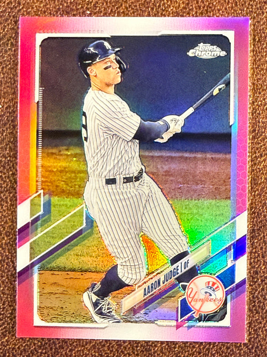 Aaron Judge - 2021 Topps Chrome - PINK Refractor - Yankees