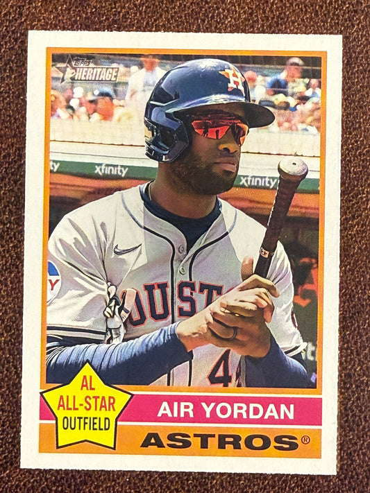 Yordan Alvarez - 2025 Topps Heritage - Nickname Variation - Astros