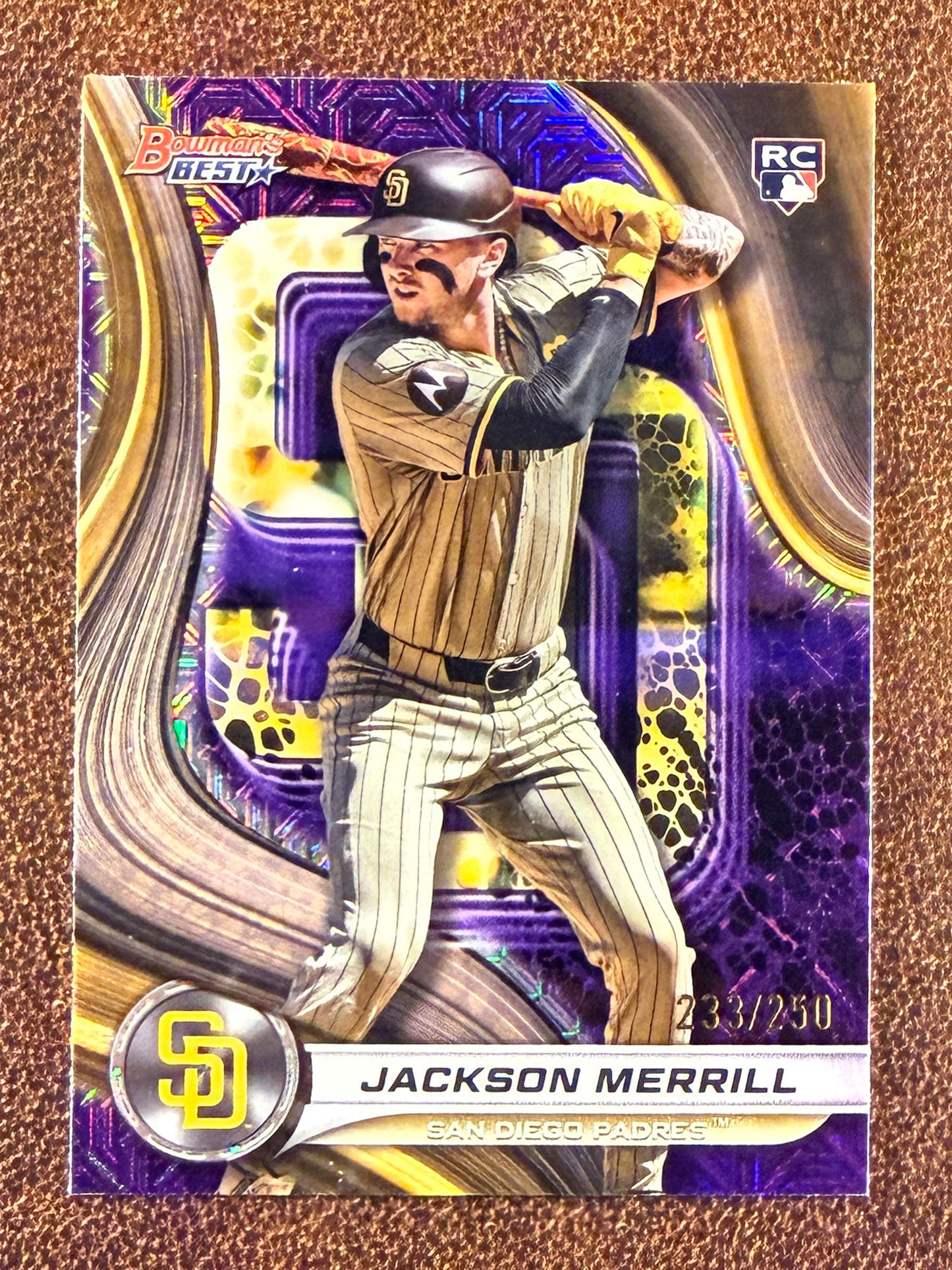 Jackson Merrill - 2024 Bowman's Best - Rookie PURPLE /250 - Padres