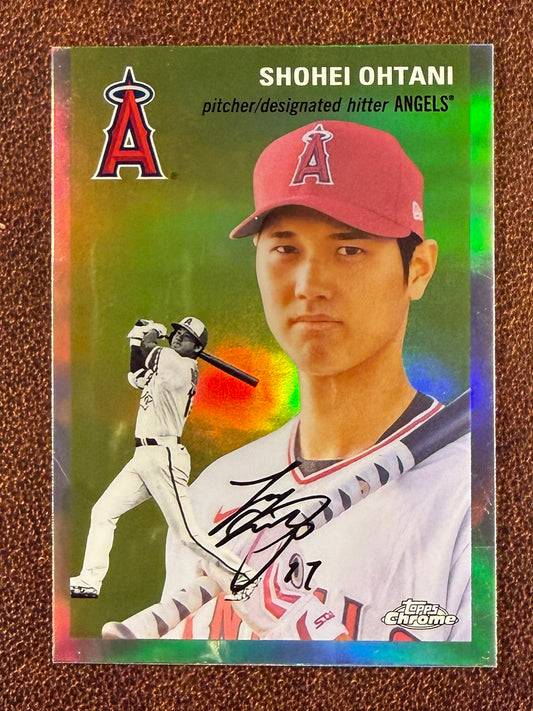 Shohei Ohtani - 2023 Topps Chrome Platinum - Refractor (*Surface Scratching*) - Angels