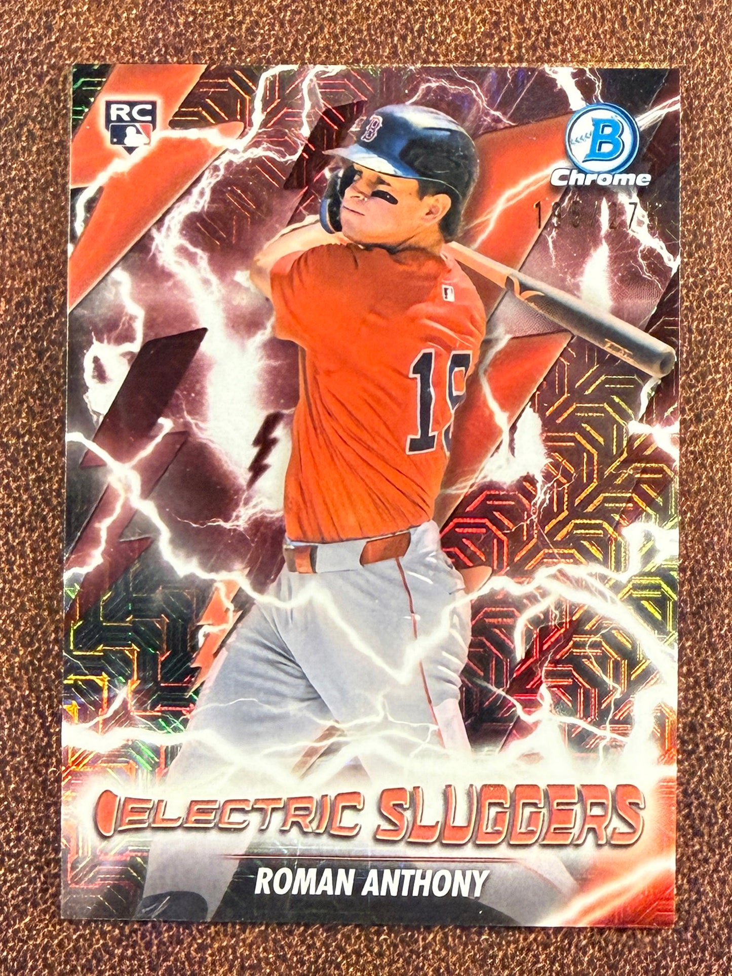 Roman Anthony - 2026 Bowman - Rookie BURGUNDY Electric Sluggers MOJO /275 - Red Sox
