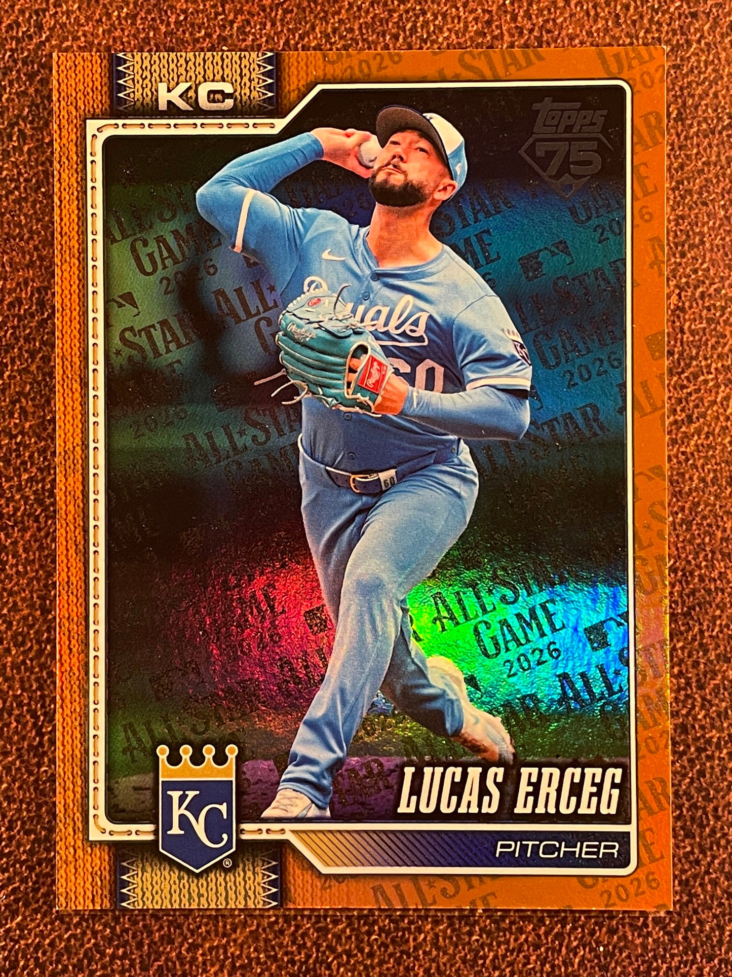 Lucas Erceg - 2026 Topps Series 2 - ORANGE All Star Game /25 - Royals