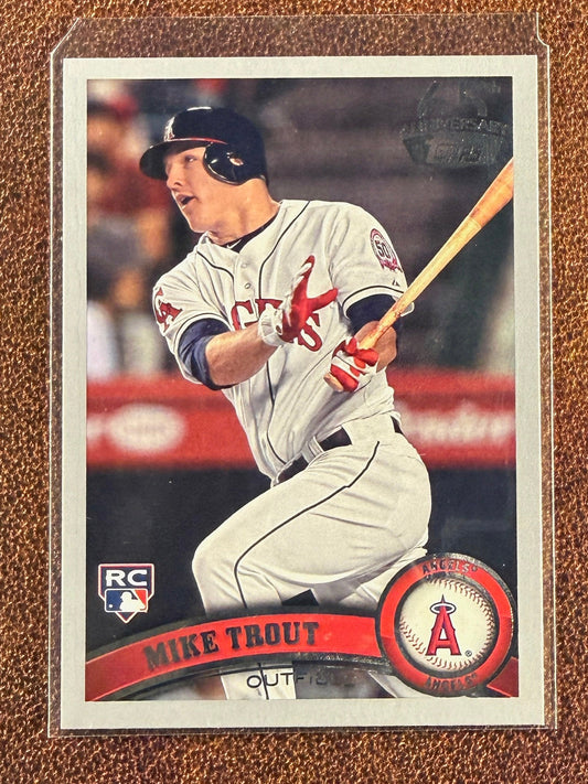Mike Trout - 2016 Topps - Celebrating 65 Years Silver Rookie REPRINT - Angels