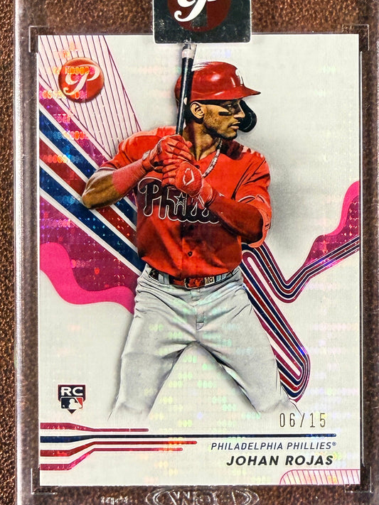 Johan Rojas - 2024 Topps Pristine - Rookie PINK /15 - Phillies