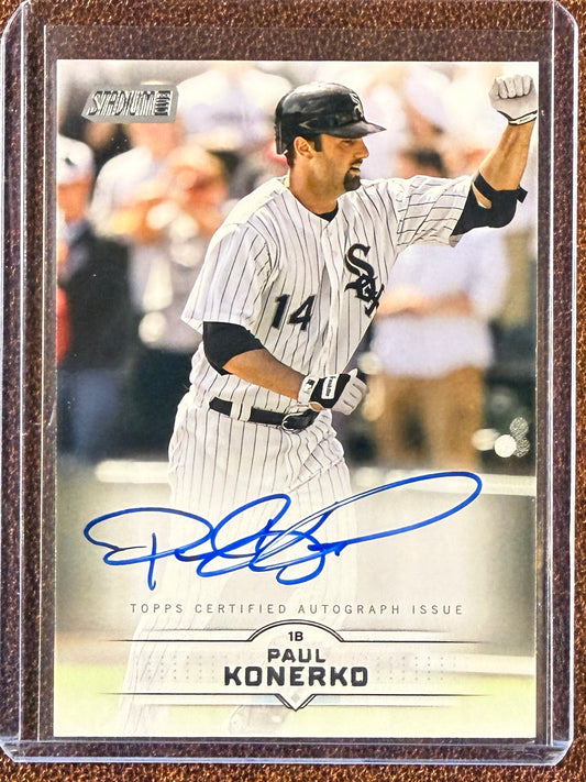 Paul Konerko - 2025 Topps Stadium Club - AUTO - White Sox