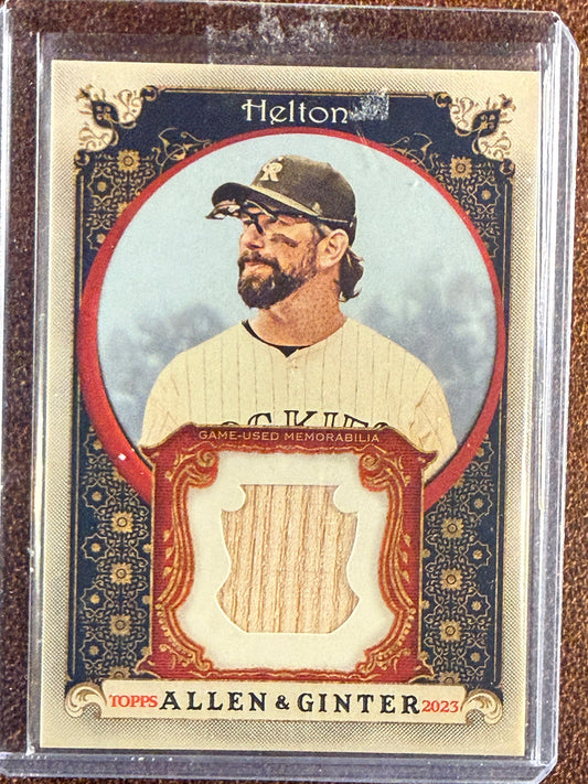 Todd Helton - 2023 Allen and Ginter - Game Used RELIC - Rockies