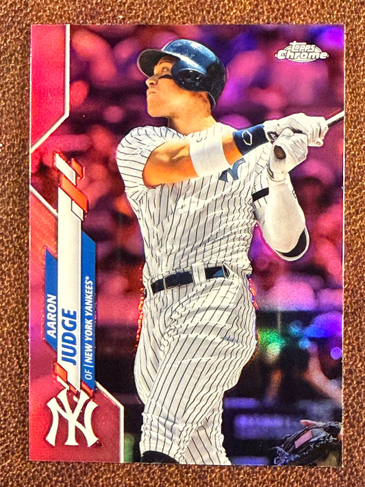 Aaron Judge - 2020 Topps Chrome - PINK Refractor - Yankees