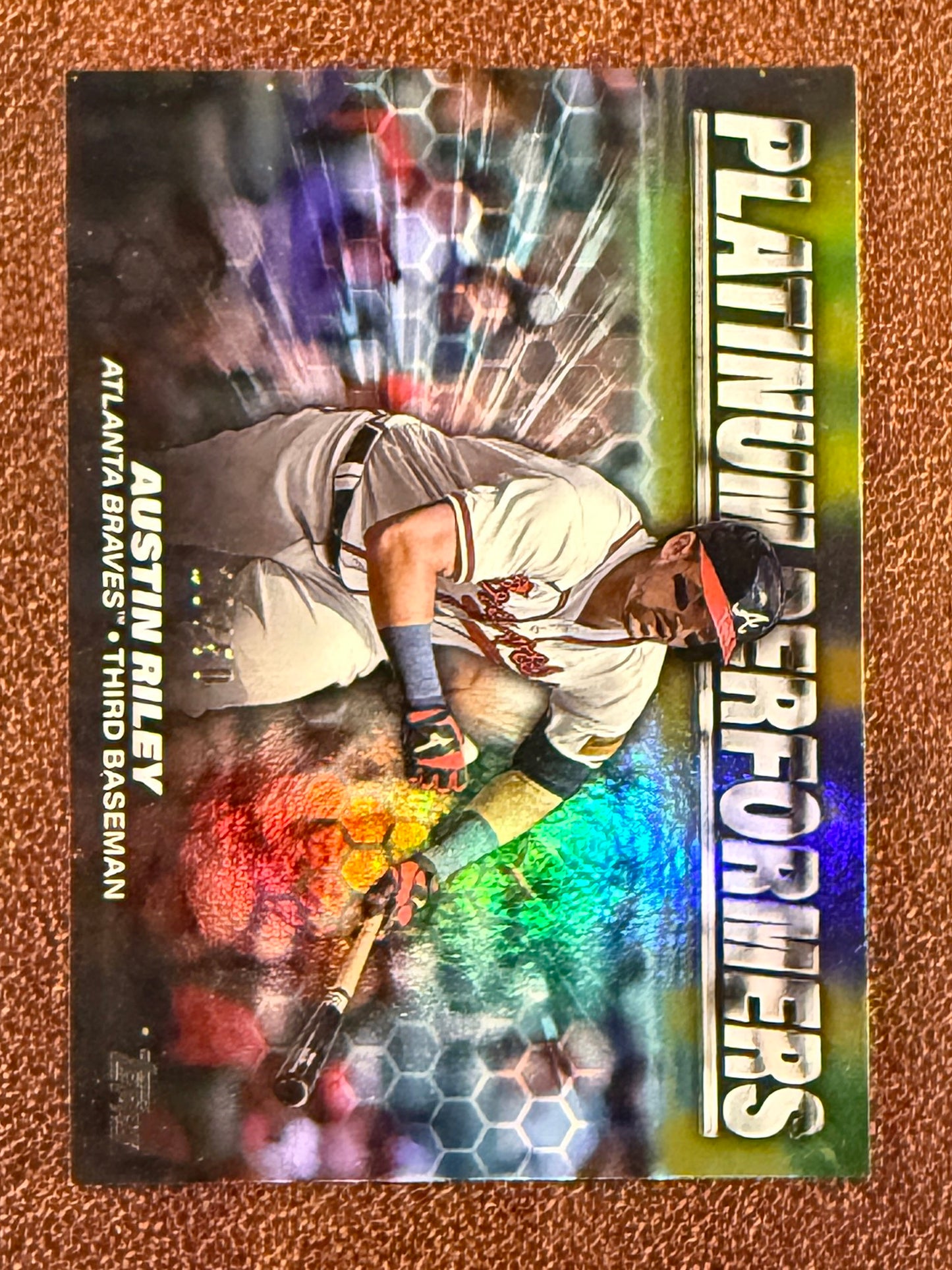 Austin Riley - 2024 Topps Series 2 - GOLD Platinum Performers /50 - Braves