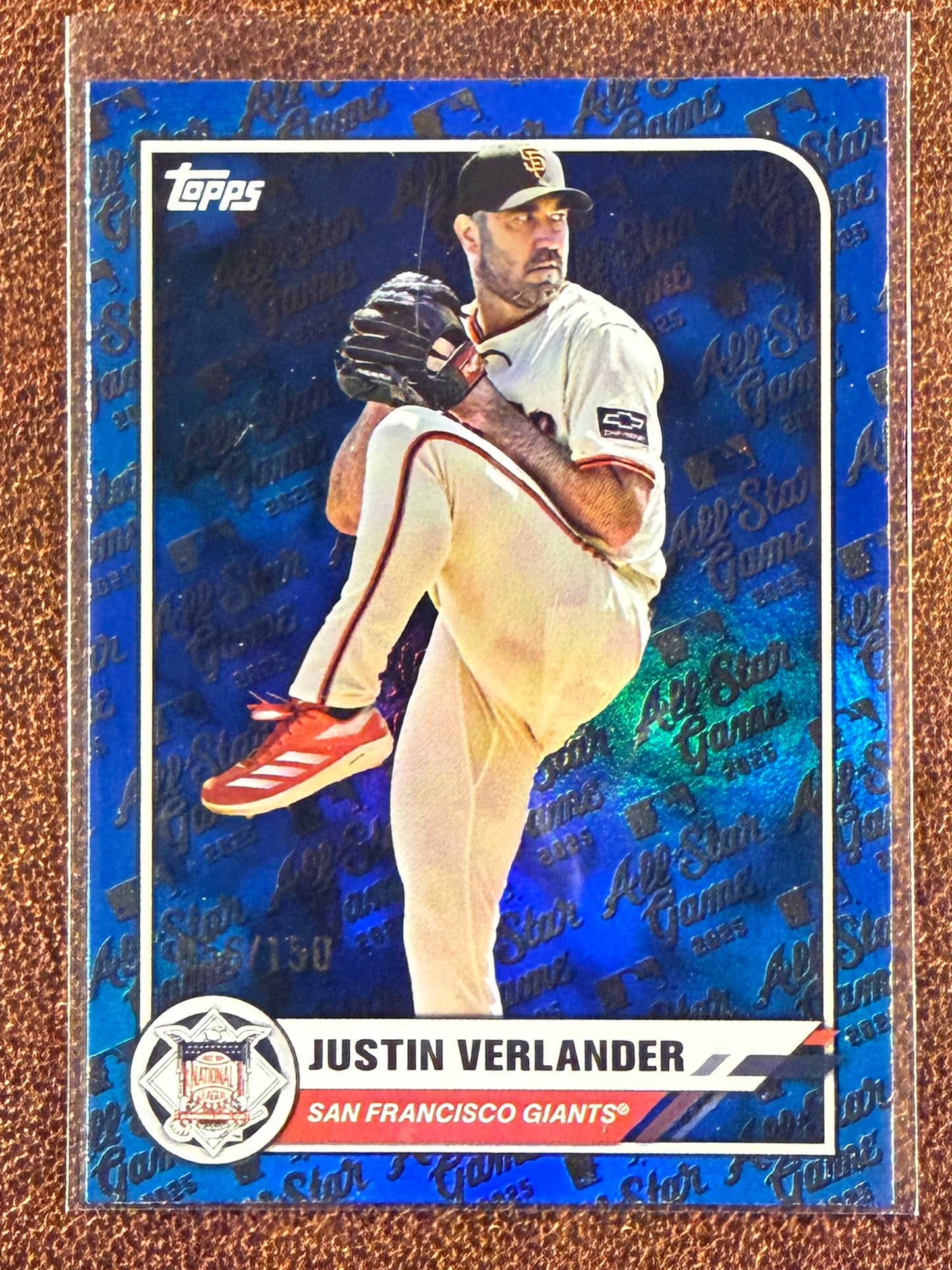 Justin Verlander - 2025 Topps All Star Game - BLUE Foil /150 - Giants