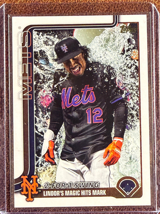 Francisco Lindor - 2025 Topps Update - Golden Mirror SSP - Mets