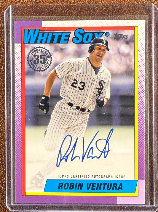 Robin Ventura - 2025 Topps Update - 1990 AUTO - White Sox