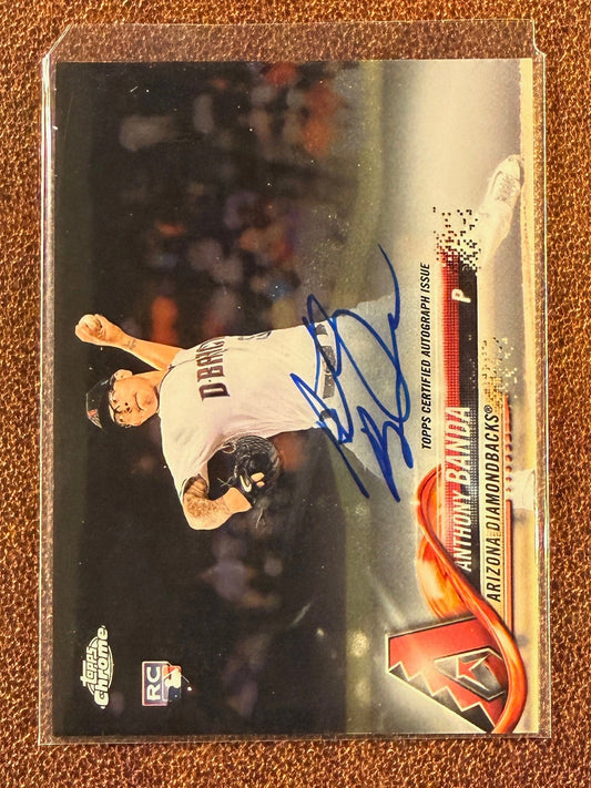 Anthony Banda - 2018 Topps Chrome - Rookie AUTO - Diamondbacks