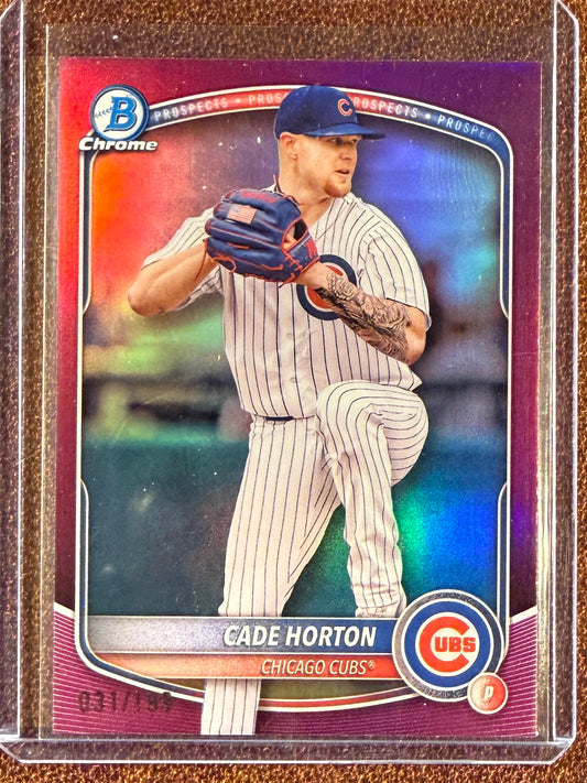 Cade Horton - 2025 Bowman Chrome - PURPLE /199 - Cubs