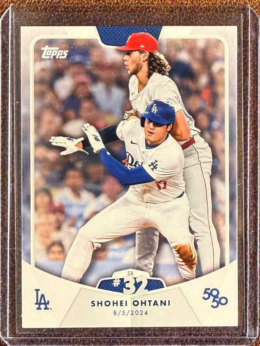Shohei Ohtani - 2024 Topps 50/50 - SB #32 Base - Dodgers