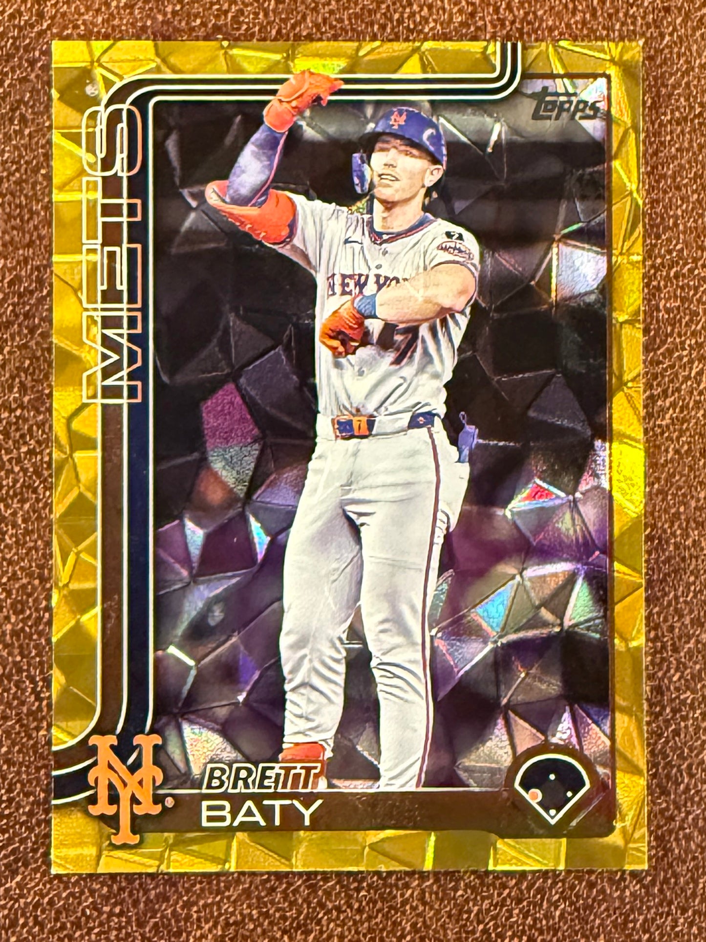 Brett Baty - 2025 Topps Update - GOLD Diamante Foil /50 - Mets