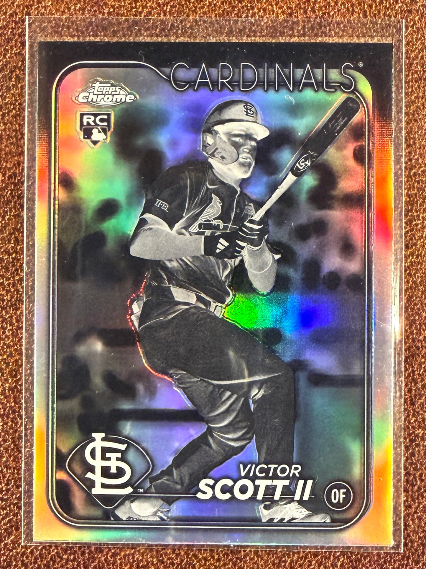 Victor Scott II - 2024 Topps Chrome - Negative Refractor - Cardinals