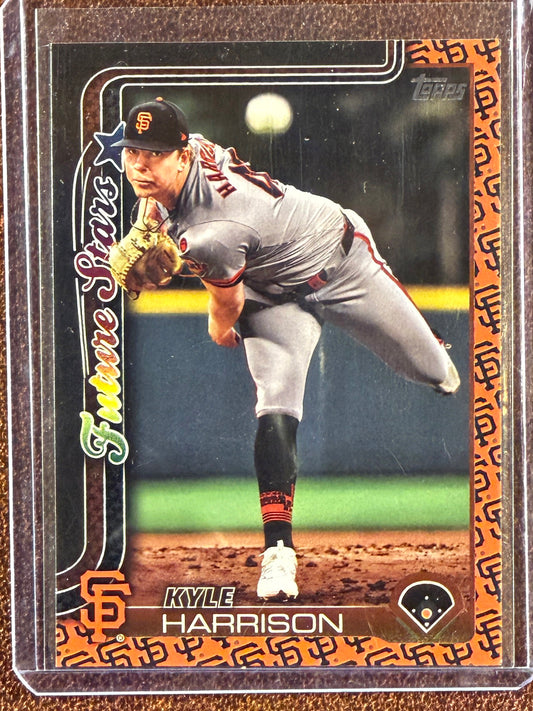 Kyle Harrison - 2025 Topps Series 1 - Team Border SSP - Giants