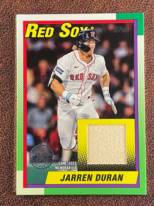 Jarren Duran - 2025 Topps Series 1 - 1990 RELIC - Red Sox