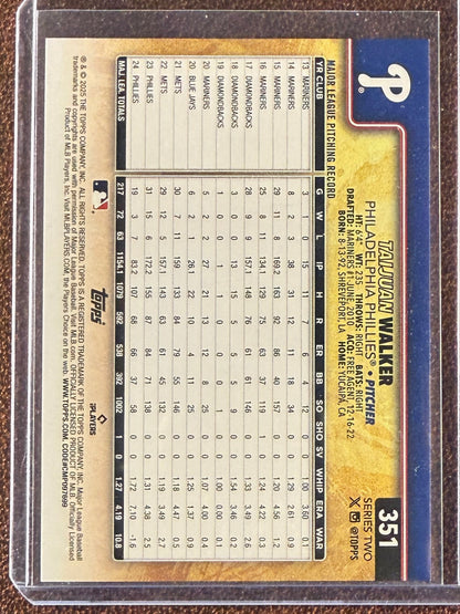 Taijuan Walker - 2025 Topps Series 2 - Golden Mirror SSP - Phillies