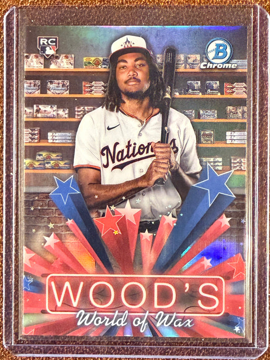 James Wood - 2025 Bowman Chrome - Rookie Hobby Stars - Nationals
