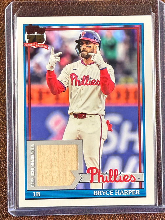 Bryce Harper - 2026 Topps Series 1 - 1991 RELIC - Phillies