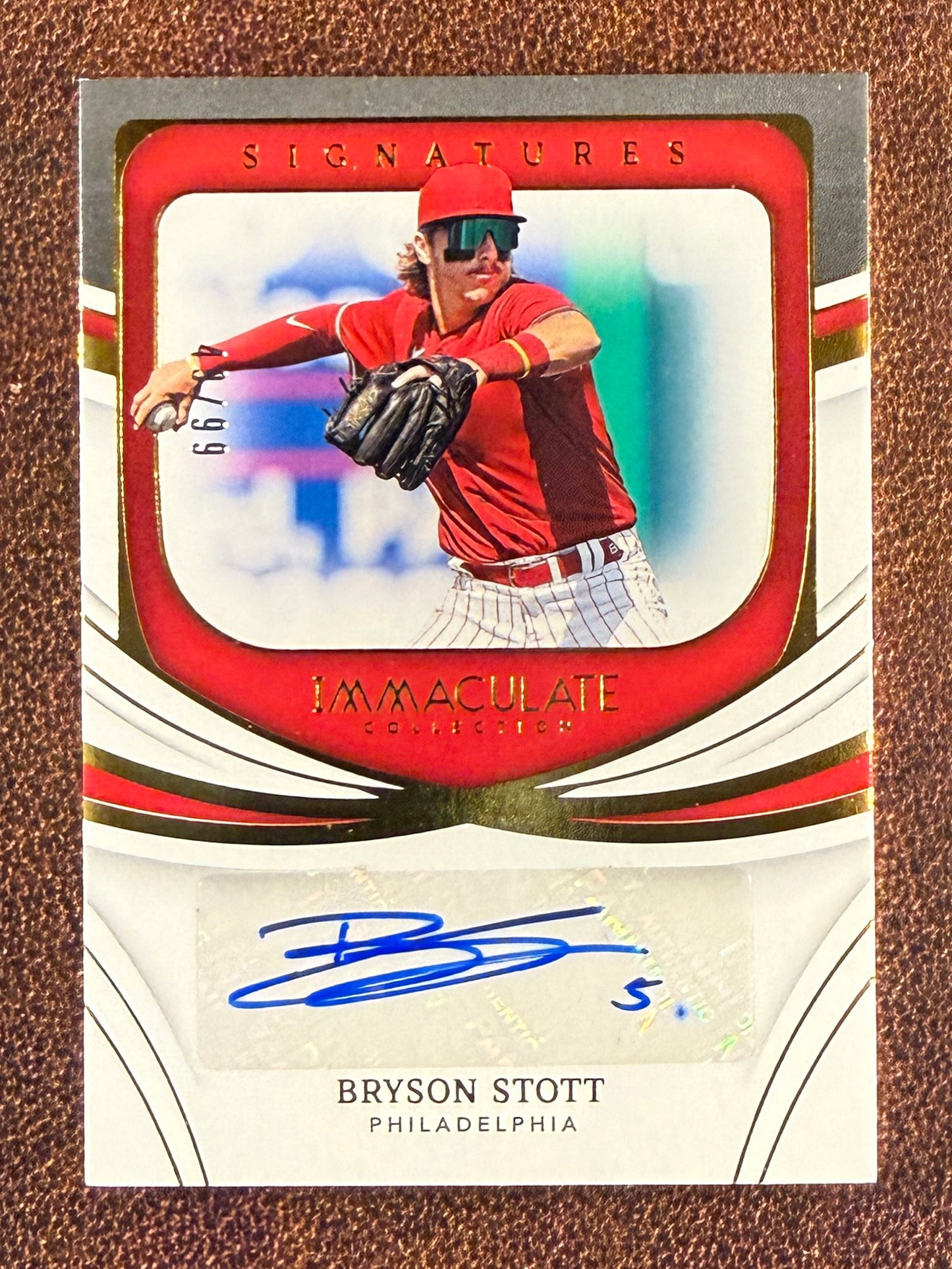 Bryston Stott - 2022 Panini Immaculate - Signatures AUTO /99 - Phillies