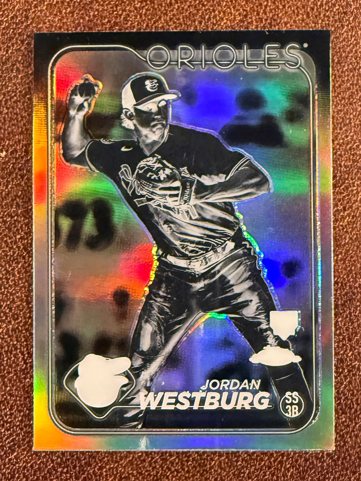 Jordan Westburg - 2024 Topps Chrome - Negative Refractor - Orioles