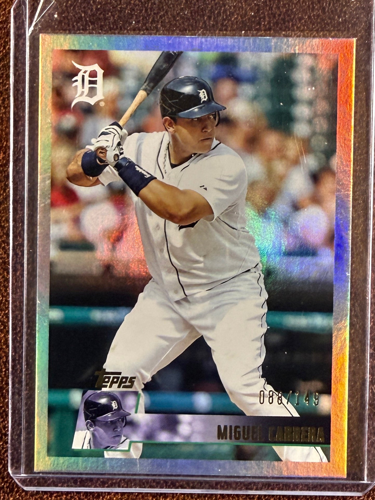 Miguel Cabrera - 2025 Topps Archives - Rainbow Foilboard /149 - Tigers