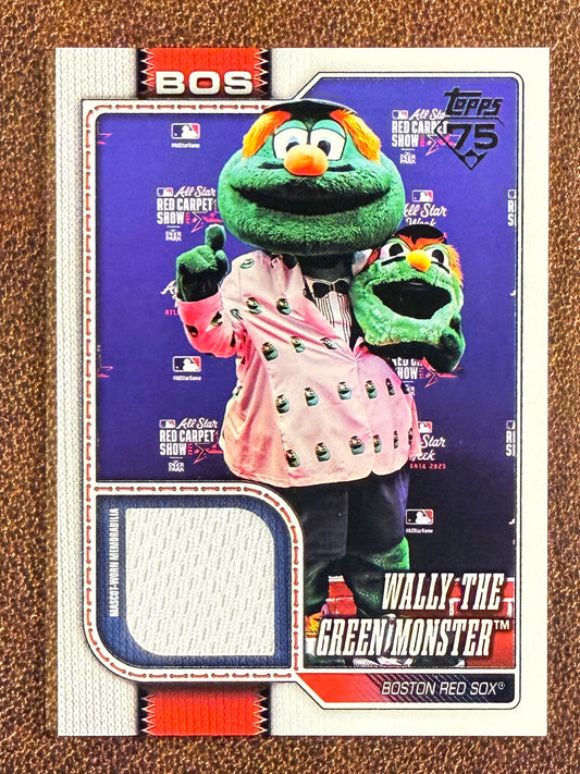 Wally the Green Monster - 2026 Topps Series 1 - Mascot Worn RELIC - Red Sox