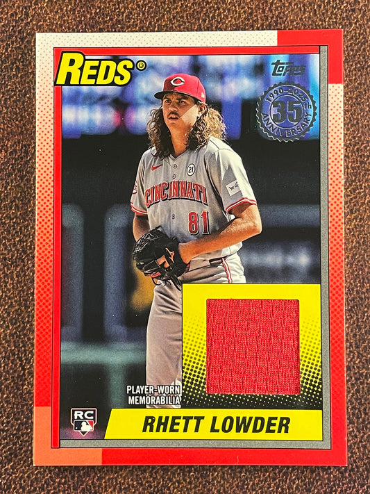 Rhett Lowder - 2025 Topps Series 2 - 1990 RELIC - Reds