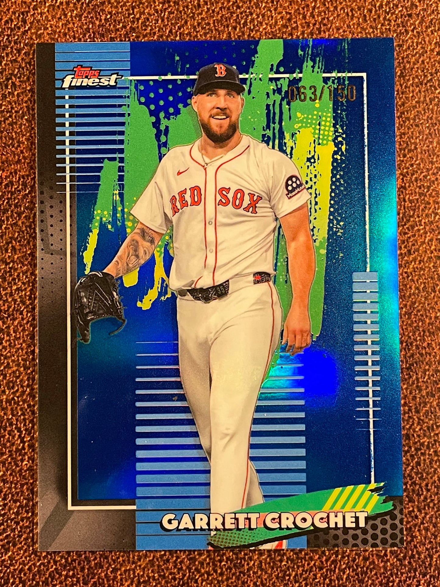 Garrett Crochet - 2026  Topps Finest - BLUE Common /150 - Red Sox
