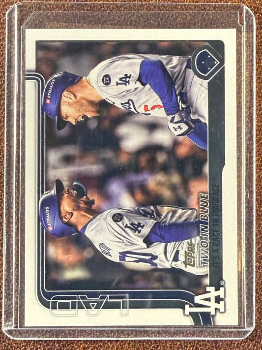 Freddie Freeman/Mookie Betts - 2025 Topps Series 2 - Golden Mirror SSP - Dodgers