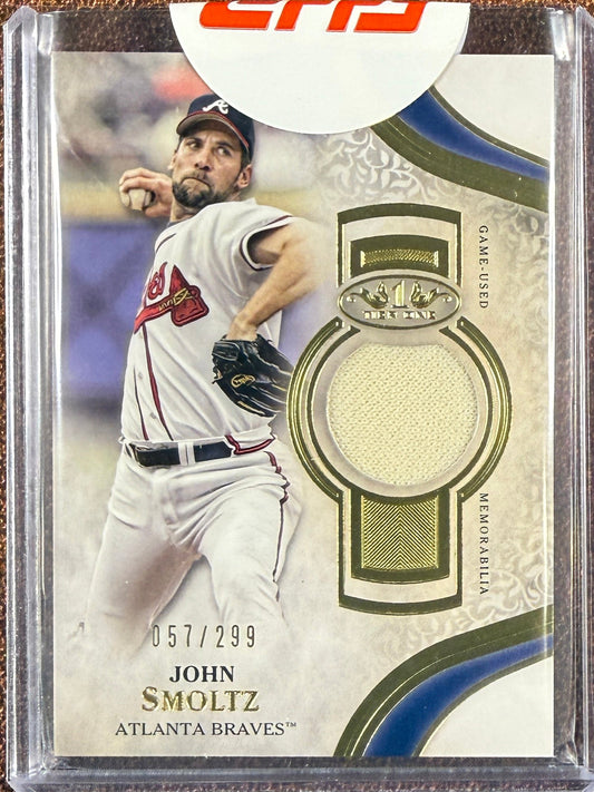 John Smoltz - 2021 Topps Tier One - RELIC /299 - Braves