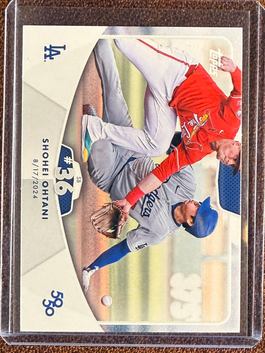 Shohei Ohtani - 2024 Topps 50/50 - SB #36 Base - Dodgers