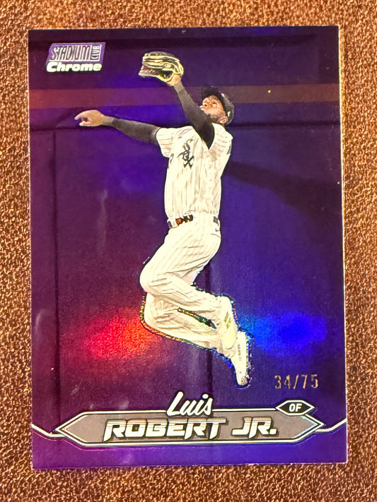 Luis Robert Jr. - 2024 Topps Stadium Club - PURPLE /75 - White Sox