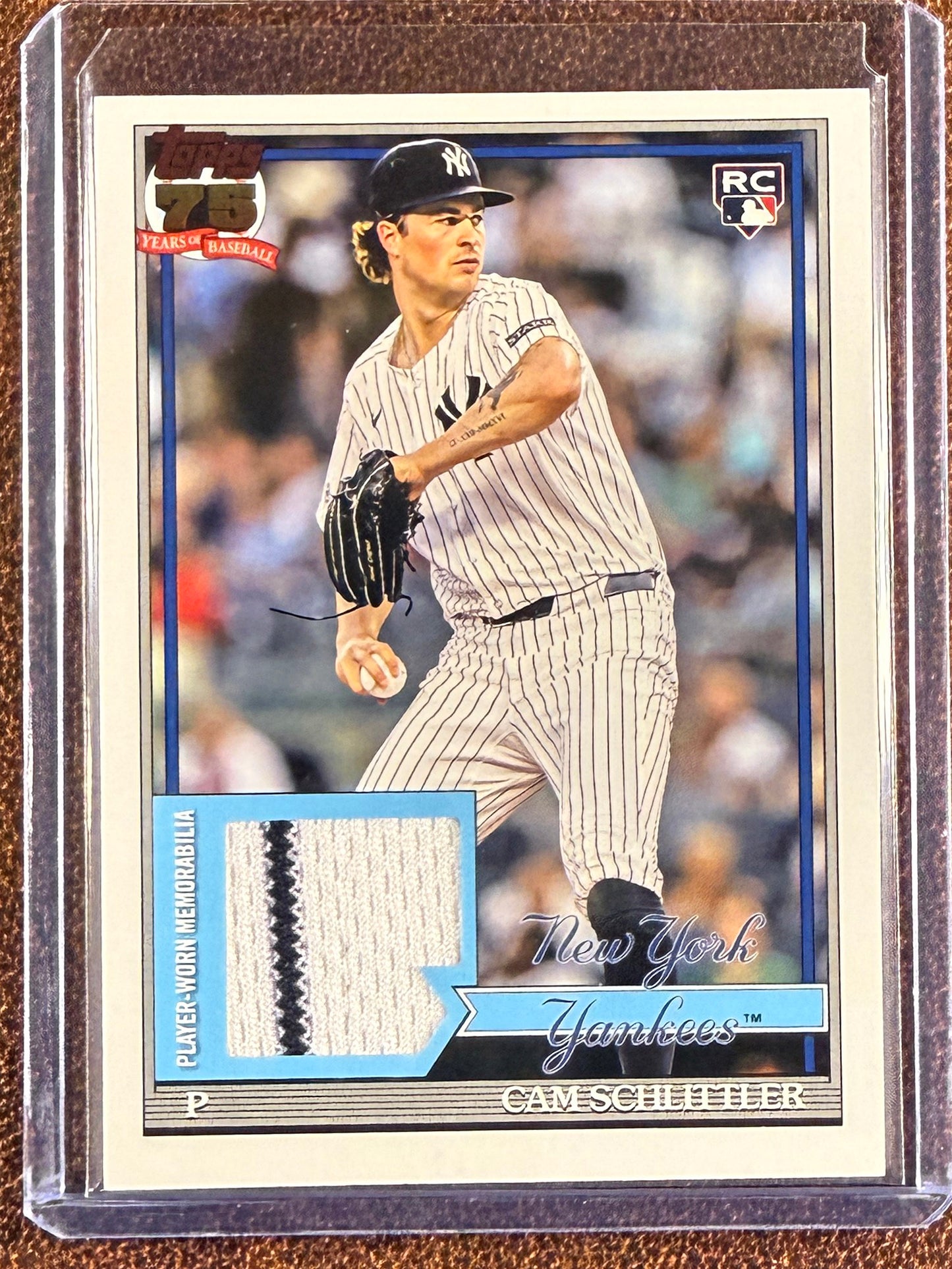 Cam Schlittler - 2026 Topps Series 1 - Rookie 1991 Pin Stripe RELIC - Yankees
