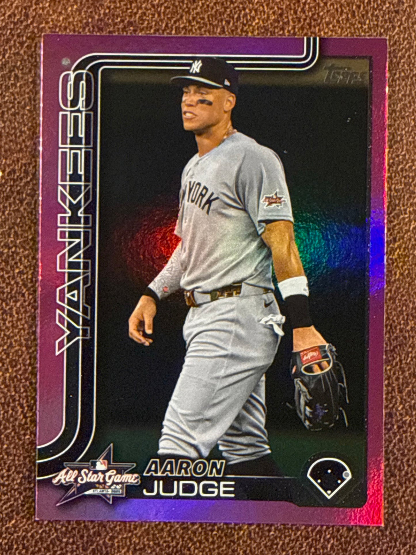 Aaron Judge - 2025 Topps Update - PINK Foil All Star Game (*Corner Whiting*) - Yankees