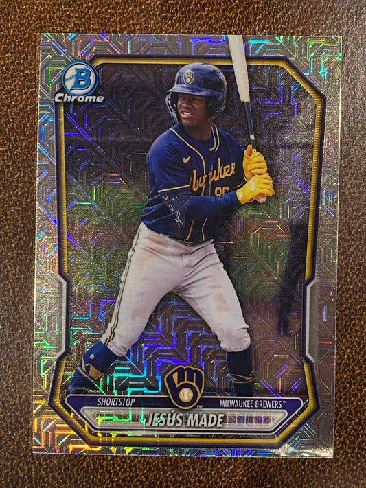 Jesus Made - 2026 Bowman - Prospect MOJO Refractor - Brewers (sold)