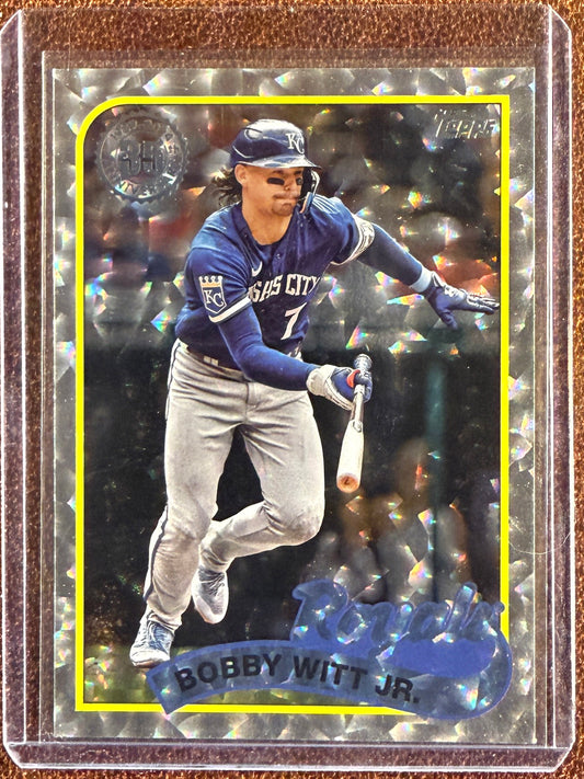 Bobby Witt Jr - 2024 Topps Series 2 - Silver Crackle 1989 Insert - Royals