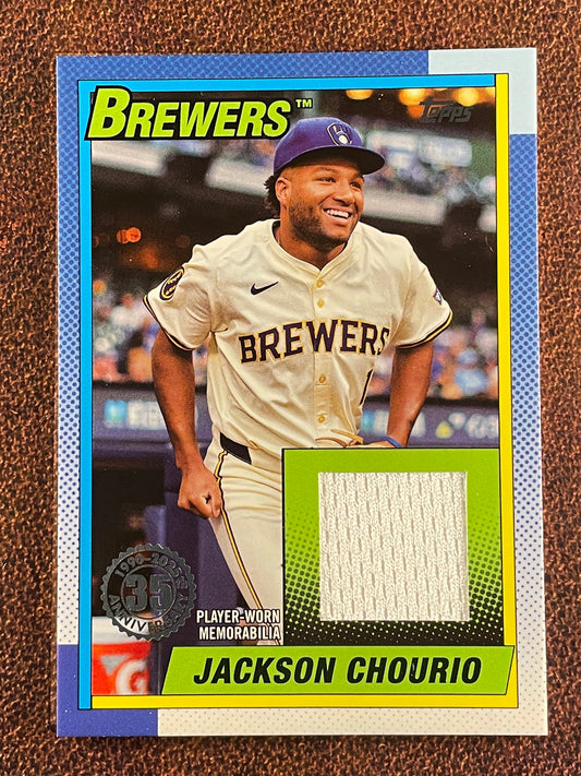 Jackson Chourio - 2025 Topps Series 1 - 1990 RELIC - Brewers