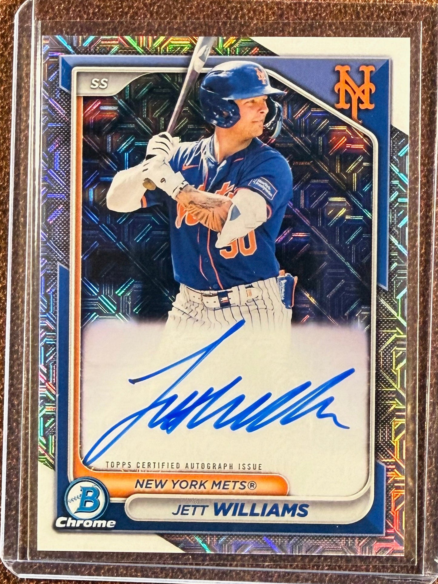 Jett Williams - 2024 Bowman Chrome - Mojo AUTO - Mets