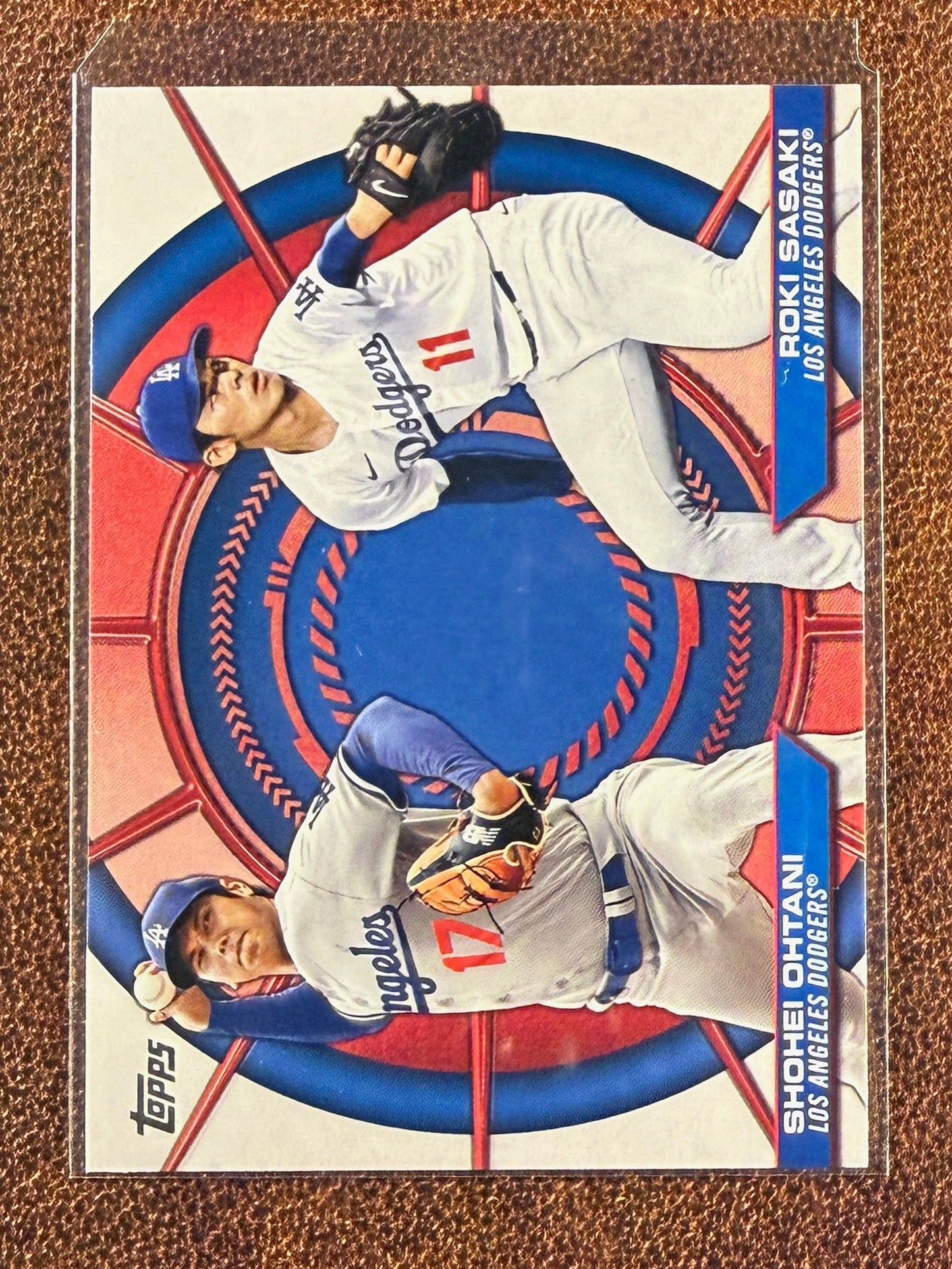 Shohei Ohtani/Roki Sasaki - 2025 Topps Series 2 - Dynamic Duo Insert - Dodgers