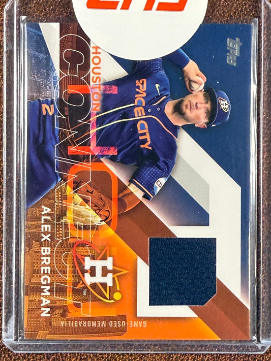 Alex Bregman - 2024 Topps Series 1 - City Conect Game UsedRELIC - Astros