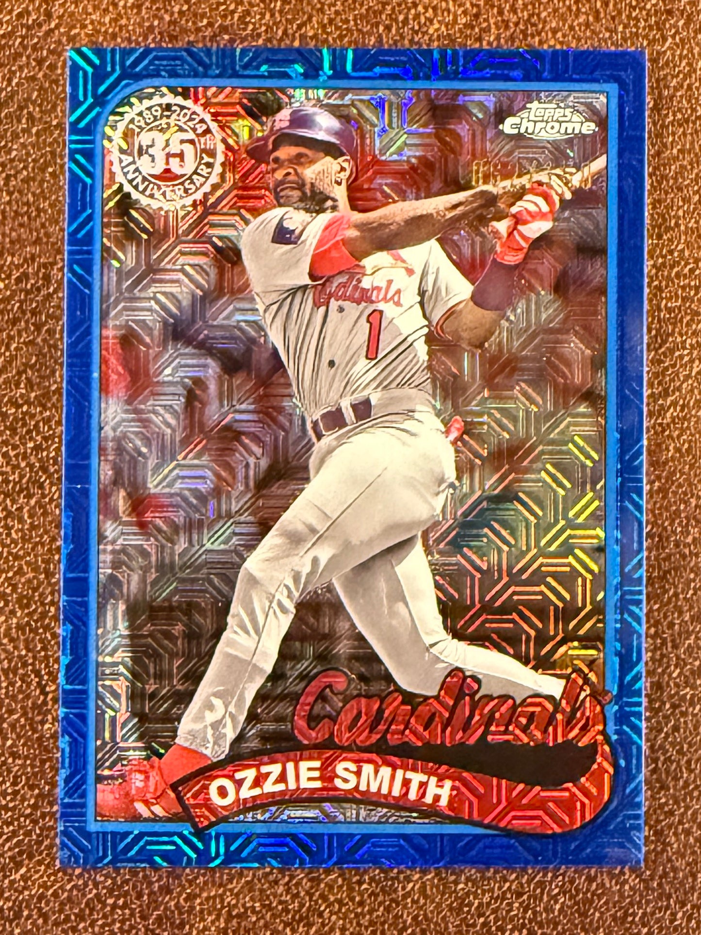 Ozzie Smith - 2024 Topps Chrome - BLUE Mojo /150 - Cardinals
