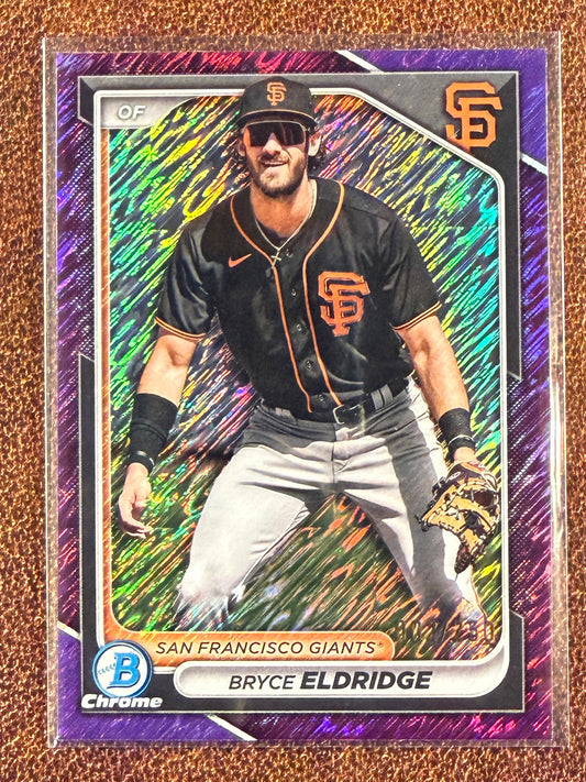 Bryce Eldridge - 2024 Bowman Chrome - PURPLE /250 - Giants