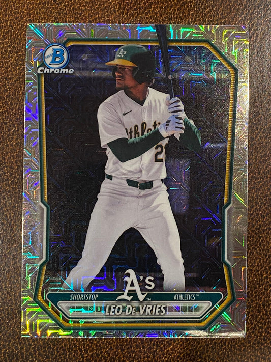 Leo De Vries - 2026 Bowman - Prospect MOJO Refractor - Athletics